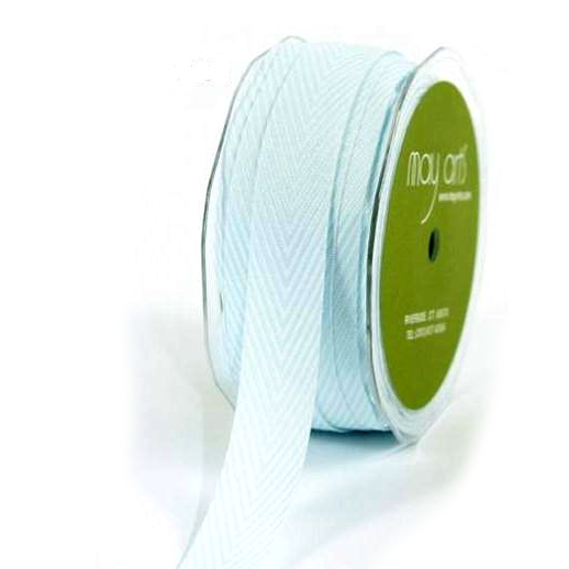Лента May Arts 1,9 "Шеврон Твил" Голубой