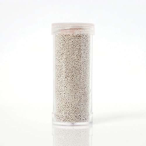 Микробисер Zlatka. Цвет серебряный.