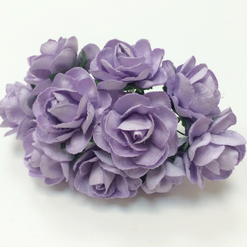 Букет больших розочек открытых. Цвет сиреневый.
