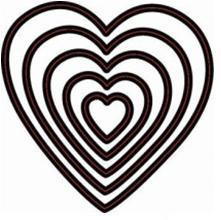 Ножи для вырубки Scrapberrys "Сердечки"