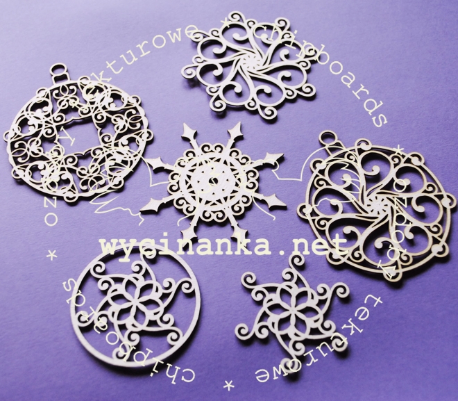 Вырубные элементы из чипборда "Let It Snow 14"(71)