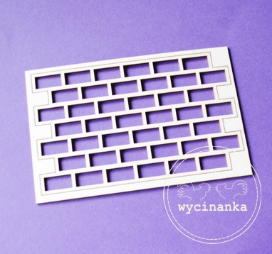 Вырубные элементы из чипборда "Кирпичная стена 5", (147)