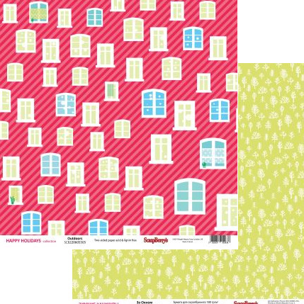 Бумага Scrapberrys "Зимние Каникулы" За Окном (SB404