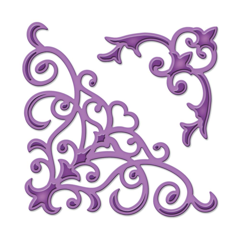 Ножи для вырубки Spellbinders D-Lites "Цветущие уголки"