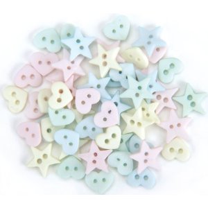 Набор мини-пуговиц Dress It Up "Innocence Mix"