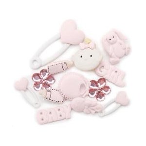 Набор пуговиц Dress It Up "Baby Girl"