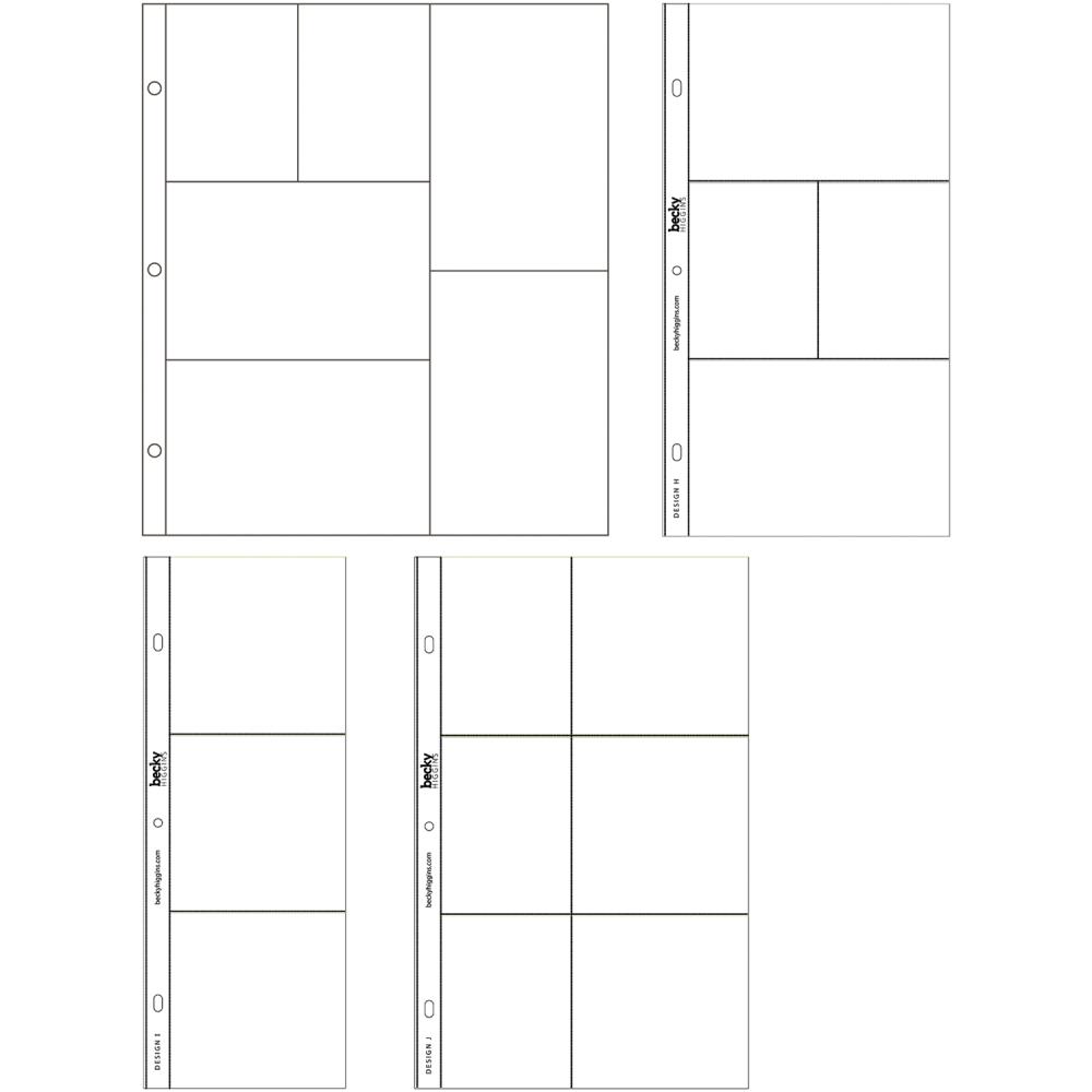 Набор файлов-фотокармашков American Crafts, вариант 1