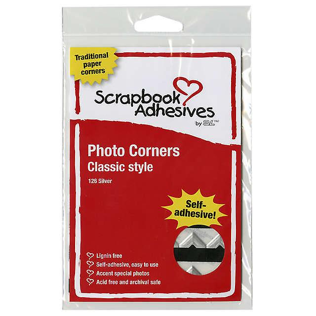 Уголки для фото 3L. Цвет серебряный.