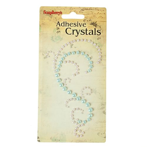 Аппликация самоклеющаяся из жемчужинок Scrapberrys ГОЛУБОЙ ЗАВИТОК