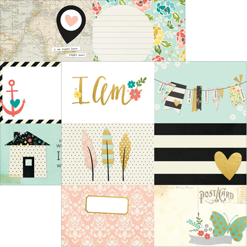 Двусторонняя бумага Simple Stories "I Am" Cards (SS125)