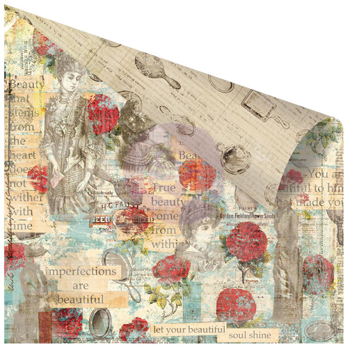 Бумага двусторонняя Prima "Bella Rouge",Sauvignon Roses (Prima216)