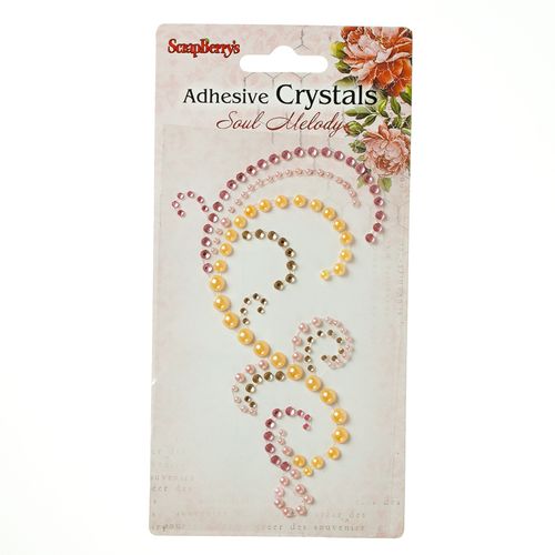 Аппликация самоклеющаяся из страз и жемчужинок Scrapberrys МЕЛОДИЯ ДУШИ 1