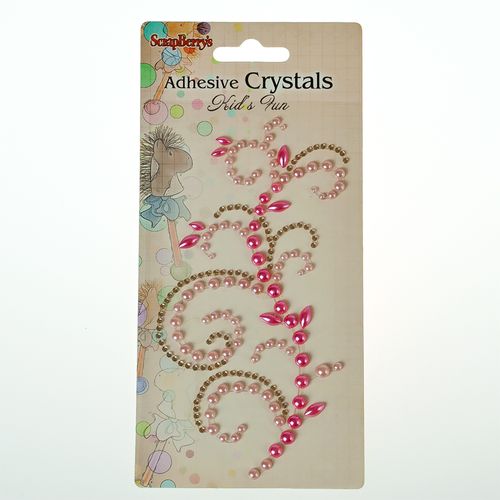 Аппликация самоклеющаяся из страз и жемчужинок Scrapberrys ЗАБАВА 1