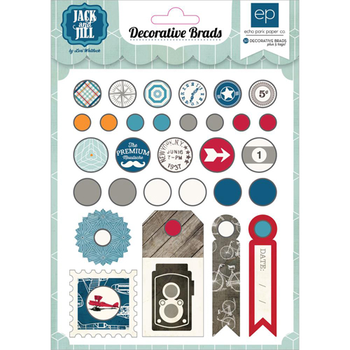 Набор брадс Echo Park "Jack & Jill Boy "