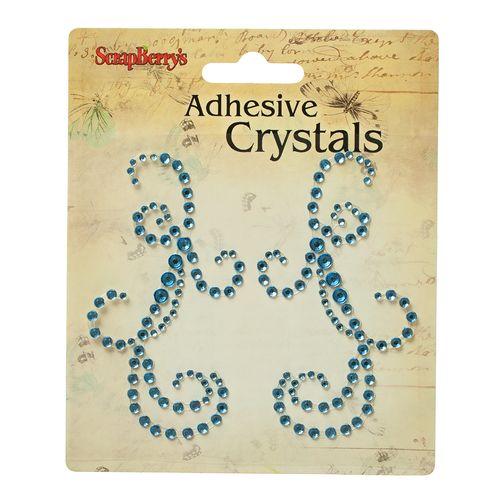 Аппликация самоклеющаяся из страз Scrapberrys МОТИВ ГОЛУБОЙ