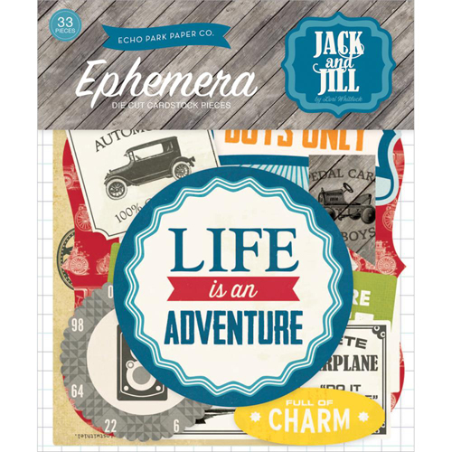 Набор вырубки из картона Echo Park "Jack & Jill Boy"