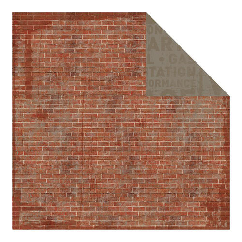 Двусторонняя бумага Authentique "Durable", Impervious Bricks (AU99)