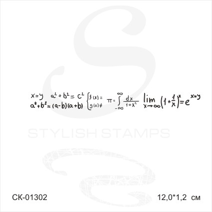 Штамп Stylish Stamps "бордюр математический"