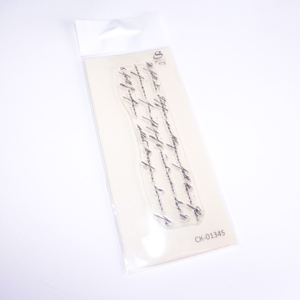 Штамп Stylish Stamp "Рукописный текст узкий"