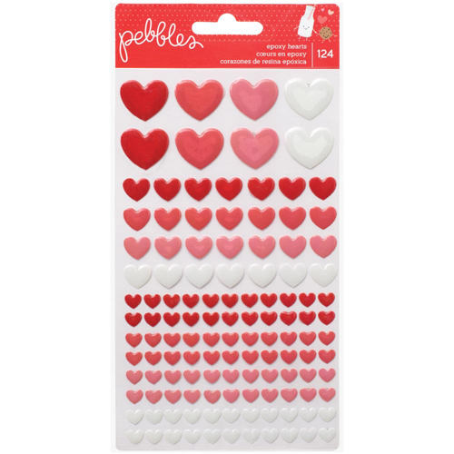 Эмальные сердечки Pebbles "We Go Together"