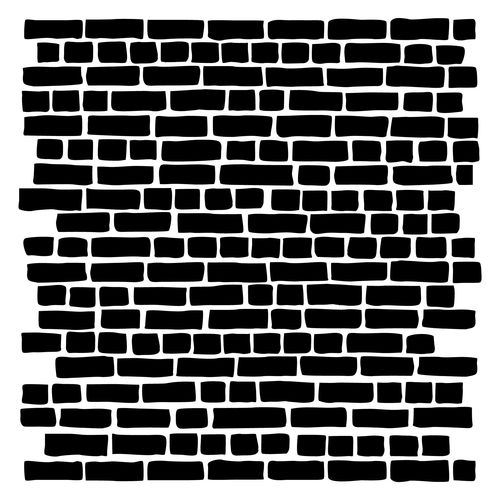 Трафарет 15 х 15 см Scrapberrys "Кирпичная стена"