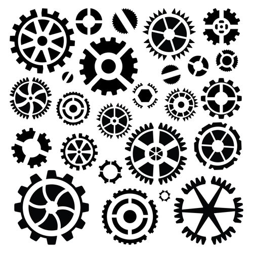 Трафарет 15 х 15 см Scrapberrys "Шестерёнки"