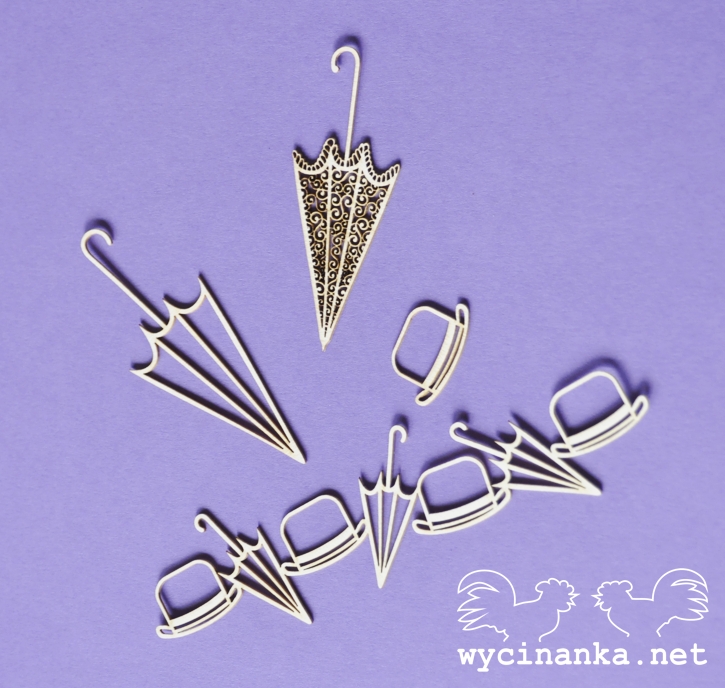 Вырубные элементы из чипборда "Ретро", набор (349)