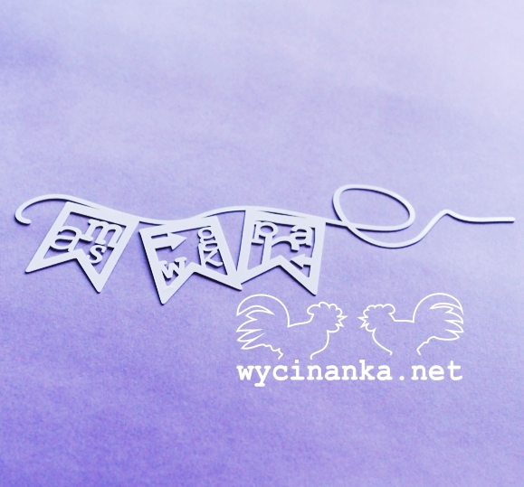 Маска Wycinanka "Гирлянда-флажки"