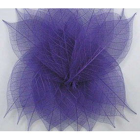 Скелетированные листочки 20 шт. Цвет светлый фиолетовый