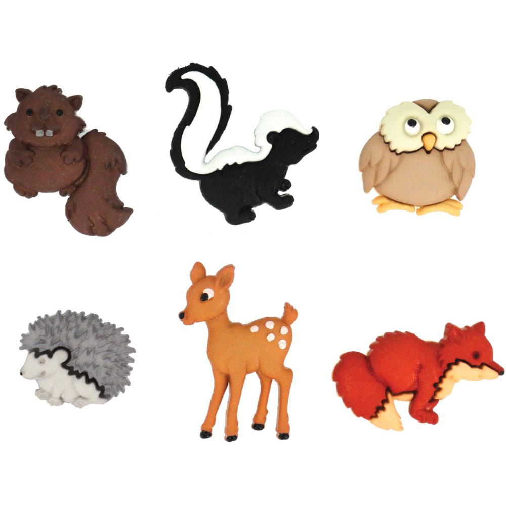 Набор пуговиц Dress It Up "Лесные малыши"