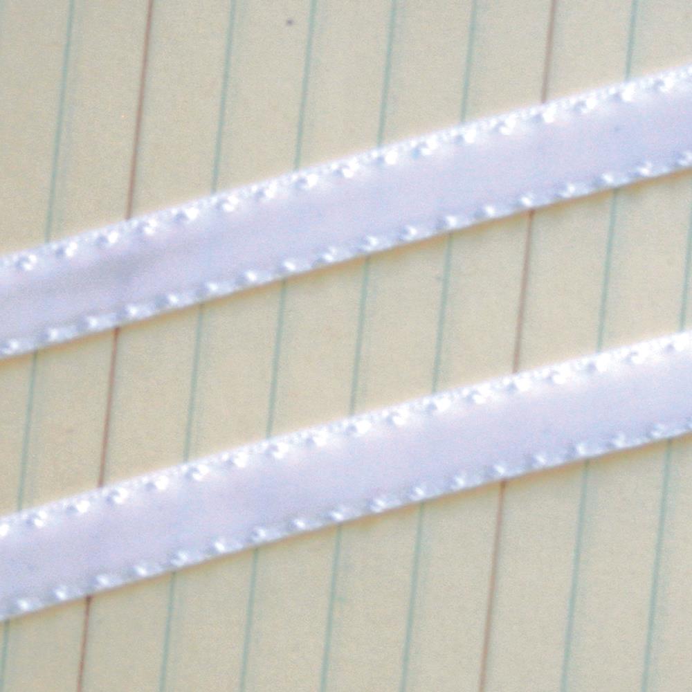 Лента вельветовая с прострочкой Maya Road, цвет белый