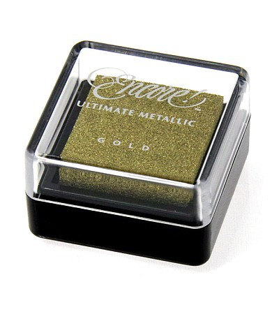 Чернильная подушечка "Ultimate metallic". Цвет золотой.
