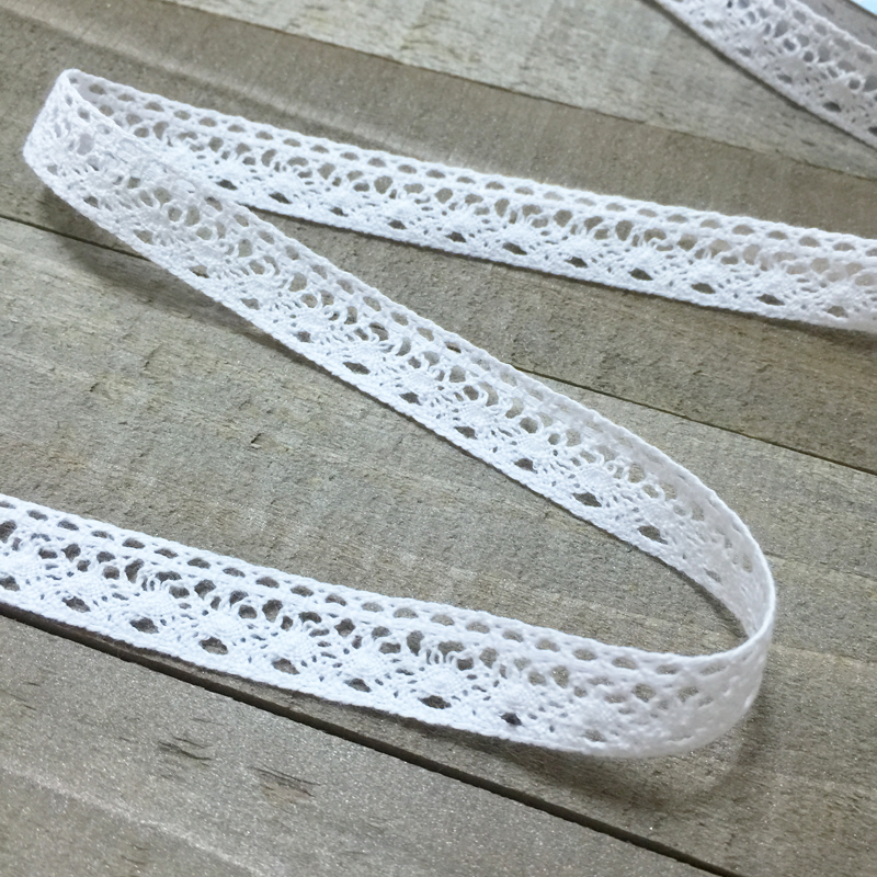 Кружево вязаное Gamma 12 мм, цвет белый