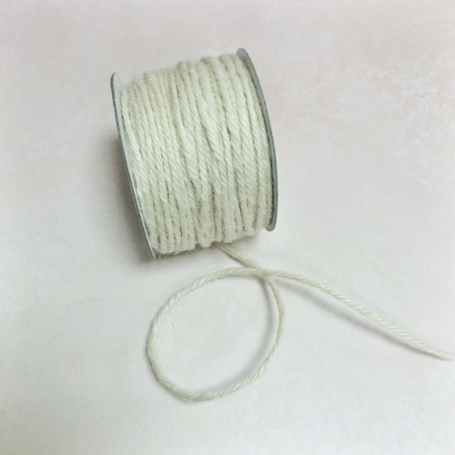 Бечёвка джутовая , цвет бело-кремовый