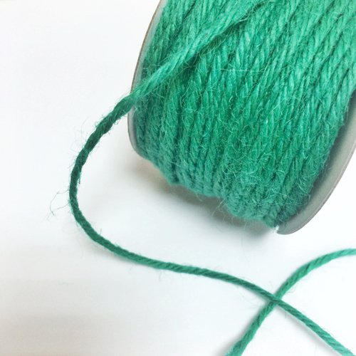 Бечёвка джутовая , цвет зелёный