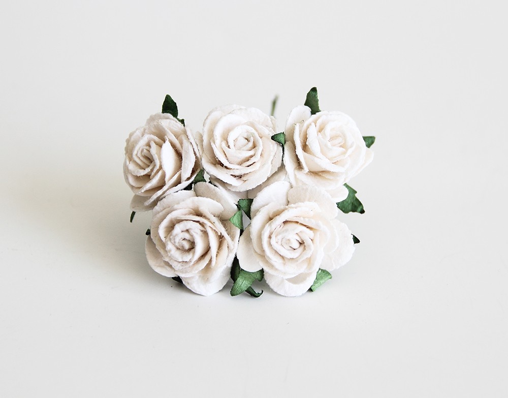 Букет роз 2,5 см, цвет белый
