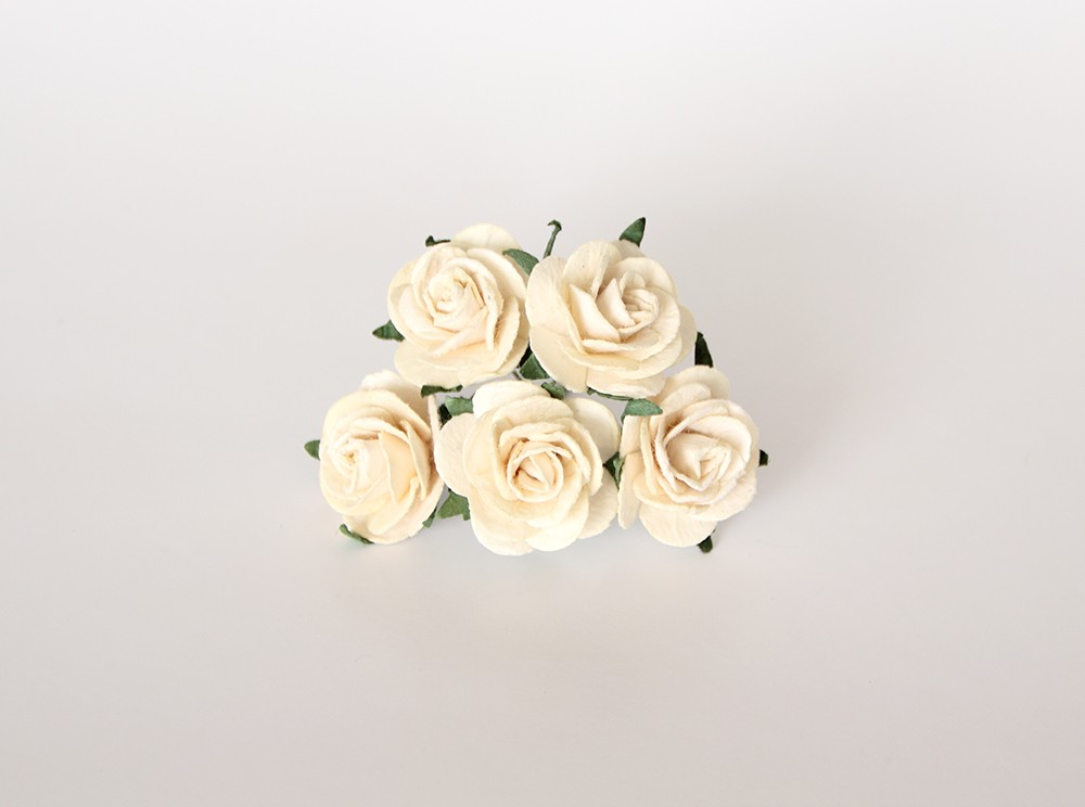 Букет роз 2,5 см, цвет кремовый