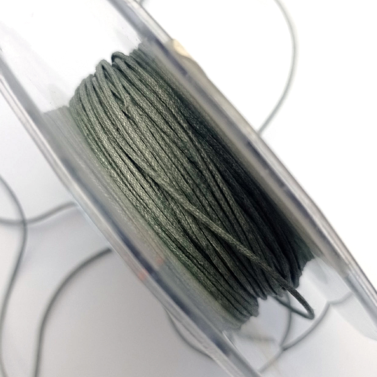 Вощённый шнур 1мм Стальной серый