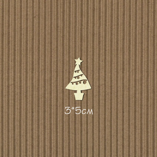 Чипборд "Елка в горшочке"