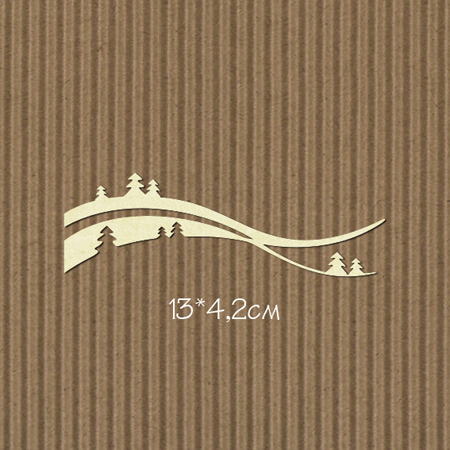 Чипборд "Зимний ландшафт"