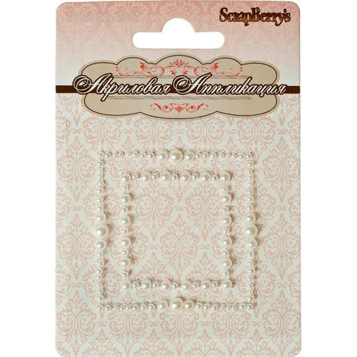 Аппликация Scrapberrys РАМОЧКИ, чистый белый