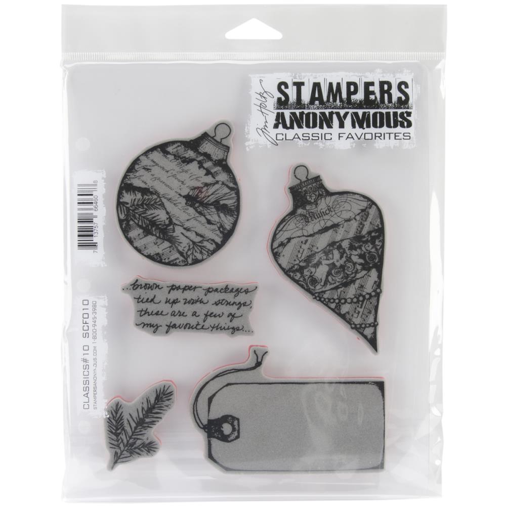 Набор резиновых штампов Tim Holtz "Classics #10"