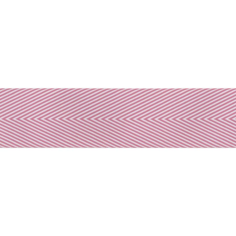 Лента May Arts "Твил". широкая. Цвет розовато-лиловый