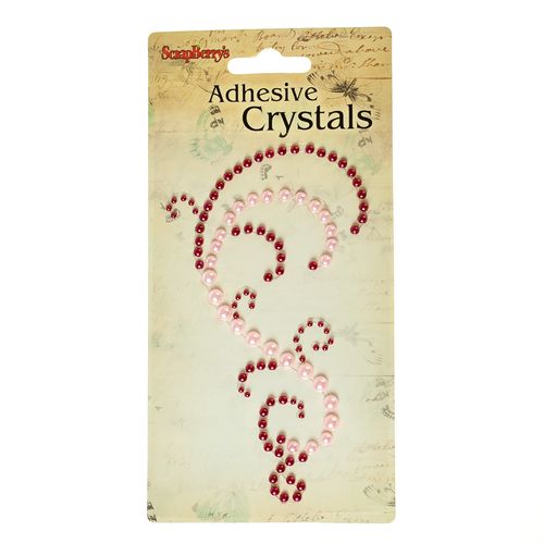 Аппликация самоклеющаяся из жемчужинок Scrapberrys РОЗОВЫЙ ЗАВИТОК