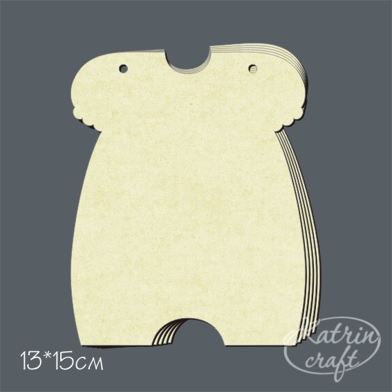 Заготовка для альбома из чипборда "Детский песочник 13*15см"