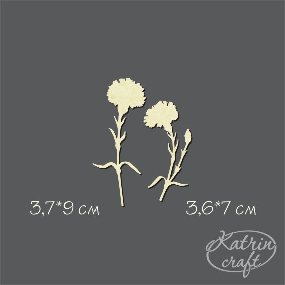 Чипборд "Гвоздики большие 9см"