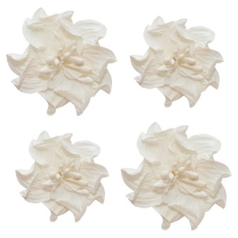 Цветы кудрявой фиалки. Набор из 4 шт. Цвет белый.