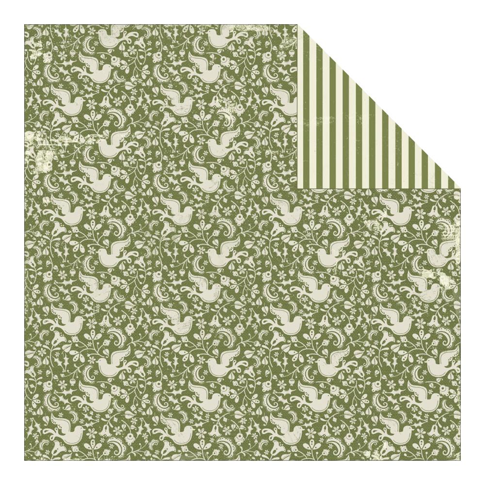 Двусторонняя бумага для скрапбукинга Authentique "Tradition",Peace Doves (AU37)