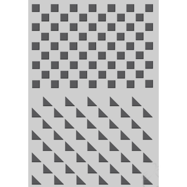 Трафарет Katrin "Квадраты и треугольники"