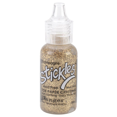 Клеющиеся блёстки Ranger Stickles Glitter. Цвет шампань
